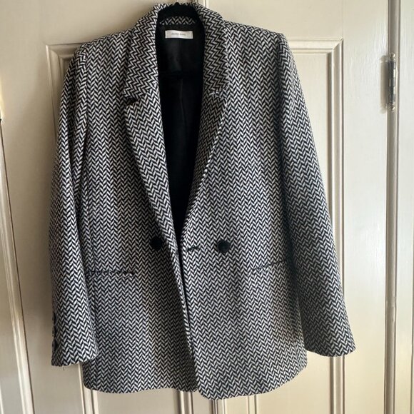 Anine Bing Black and White Blazer - Picture 2 of 3